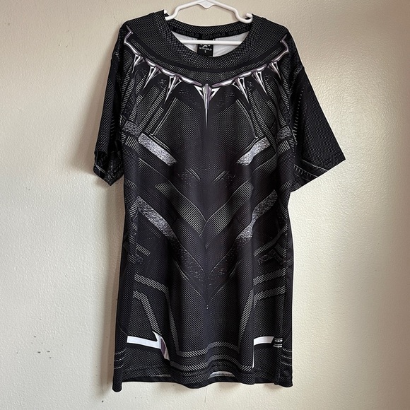 3/$20 💥 Boys Gym Gala Superhero Graphic T-Shirt Black & Gray Athletic Small - Picture 11 of 13